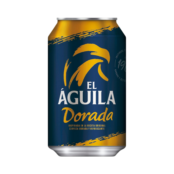 Cerveza El Águila Dorada Lager lata 330ml