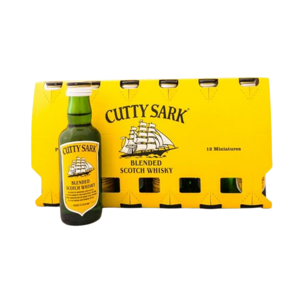 PACK-12 Whisky Cutty Sark Miniatura 50ml