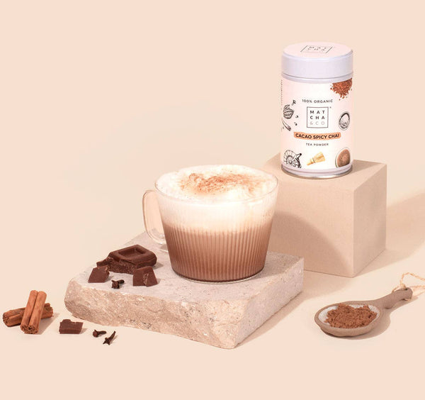 Matcha & CO - Té Chai Matcha de cacao: 100 gramos