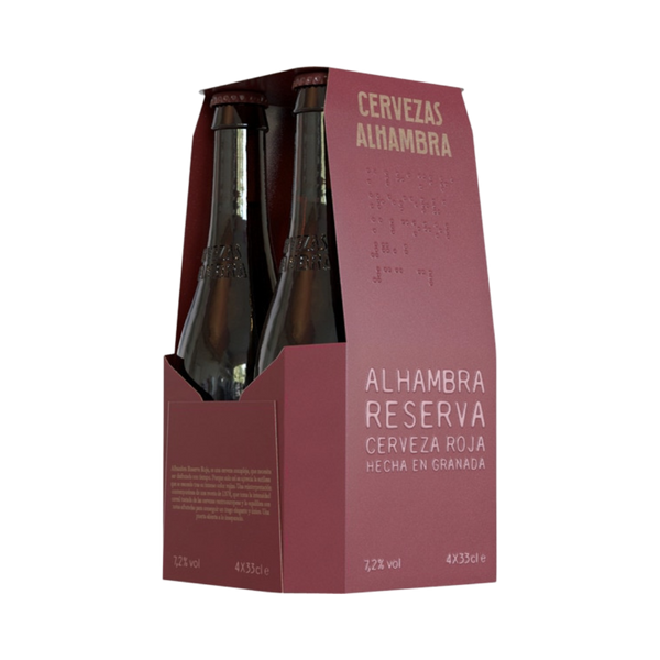 Cerveza Alhambra Reserva Roja 330ml Pack-4