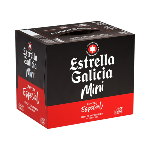 Cerveza Estrella Galicia Mini 200ml Pack-12