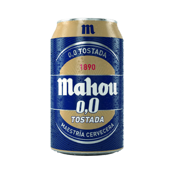 Cerveza Mahou 0,0 Tostada lata 330ml
