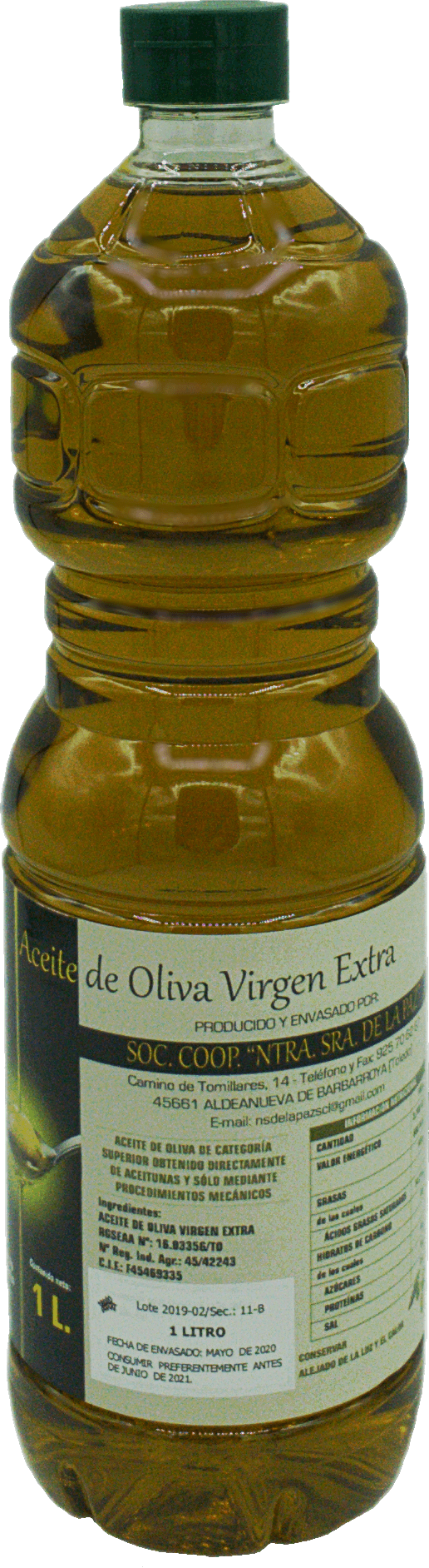 Aceite de Oliva Virgen Extra "Nuestra Señora de la Paz" 1000ml.