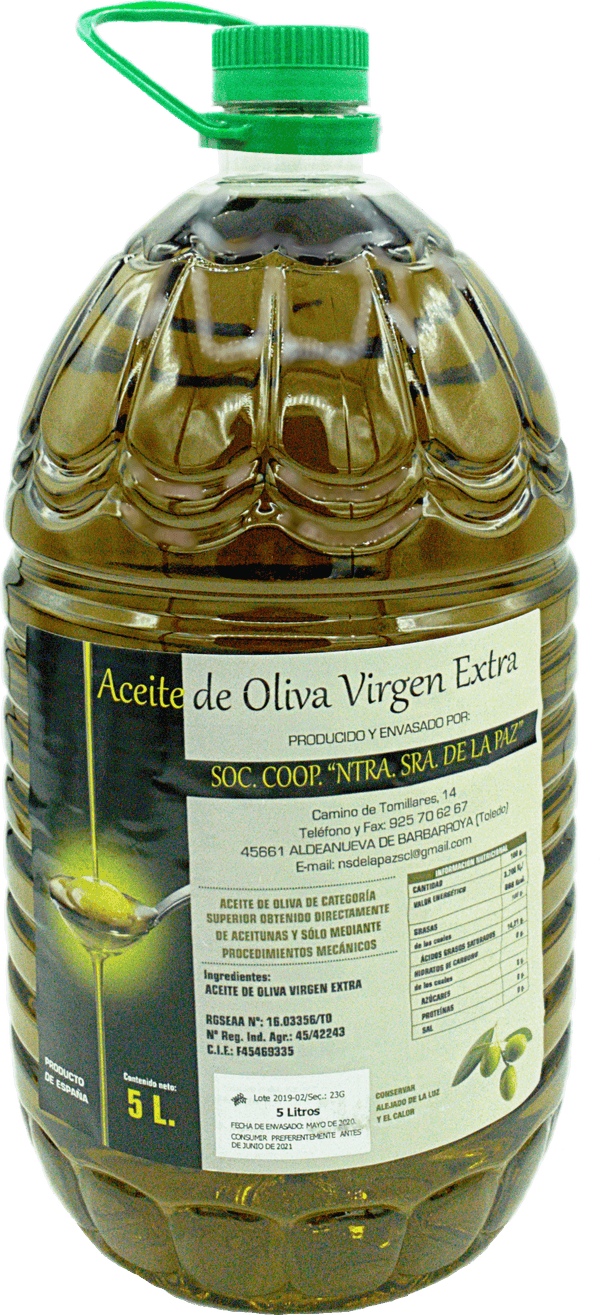 Aceite de Oliva Virgen Extra "Nuestra Señora de la Paz" 5000ml.
