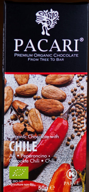 Chocolate Orgánico Pacari Chile 50g.