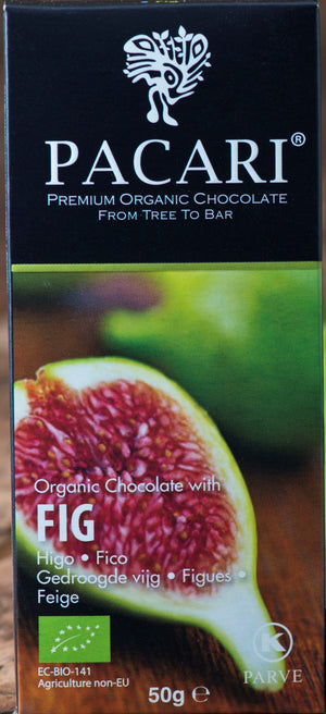 Chocolate Orgánico Pacari Higo 50g.