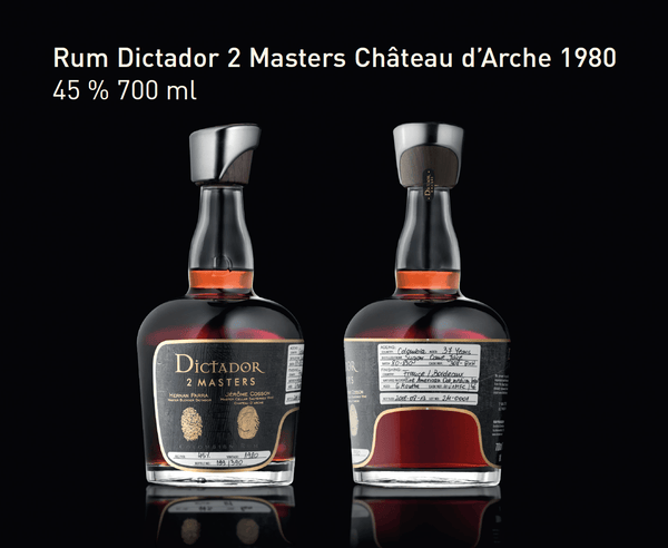 Ron Dictador 2 Masters Château d'Arche 1980 700ml.